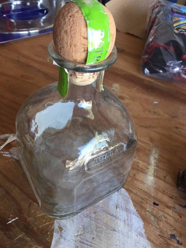 Repurposed Vintage Inspired Glass Bottle Hometalk Repurposed Vintage Inspired Glass Bottle