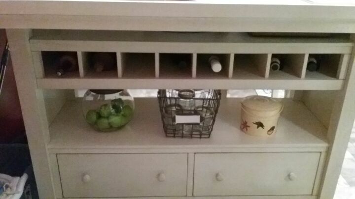 t i added lights under our kitchen island now you can see the display b, kitchen design