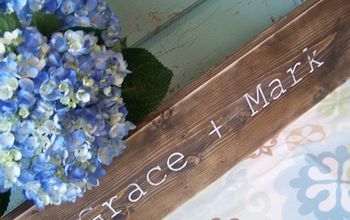 Rustic and Personalized Wedding or Valentines Gift
