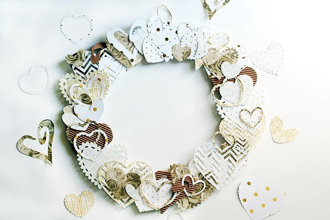 neutral heart wreath for valentine s day, crafts, seasonal holiday decor, valentines day ideas, wreaths