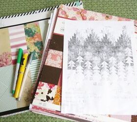 use scrapbook paper to make quilt inspired wall art, crafts