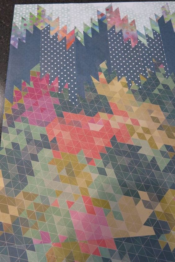 use scrapbook paper to make quilt inspired wall art, crafts