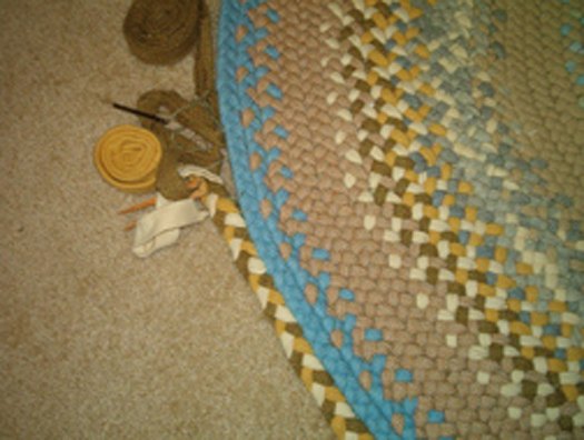 e post a call out for person to finish an in progress braided rug, reupholster