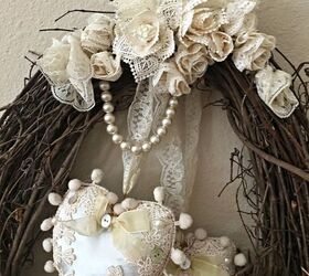 vintage style valentine s wreath, crafts, seasonal holiday decor, valentines day ideas, wreaths