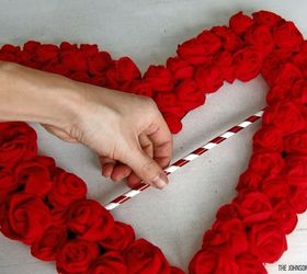 Felt Rosette Valentine's Day Wreath