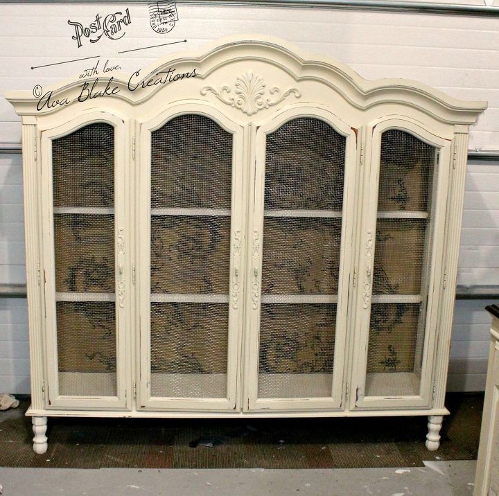 upcycling a vintage hutch into 2 new pieces