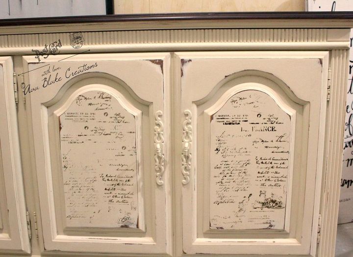 upcycling a vintage hutch into 2 new pieces