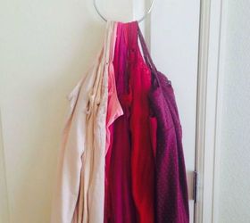 s why you should use hanging storage from now on 13 ways, storage ideas, Consolidate camis or scarves on a hanger
