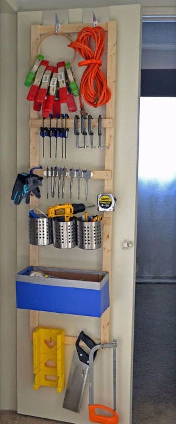 s why you should use hanging storage from now on 13 ways, storage ideas, Create hanging pegs for your tools