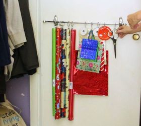 s why you should use hanging storage from now on 13 ways, storage ideas, Affix hooks to a rod for a craft station