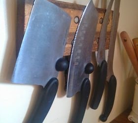 s why you should use hanging storage from now on 13 ways, storage ideas, Create a magnetic rack for kitchen knives