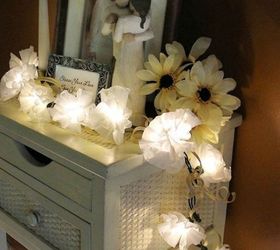 14 amazing fairy light ideas we re definitely going to copy, This flowery decor for your console table