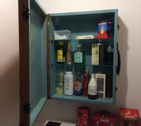 old suitcase into bathroom cabinet, bathroom ideas, kitchen cabinets, kitchen design