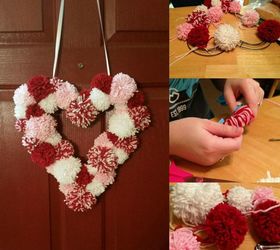Pom Pom Valentine Wreath