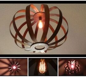 pendant lamp from recycled wood, lighting