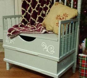 s don t kick your old crib to the curb before seeing these 14 ideas, curb appeal, Turn it into an entryway chest
