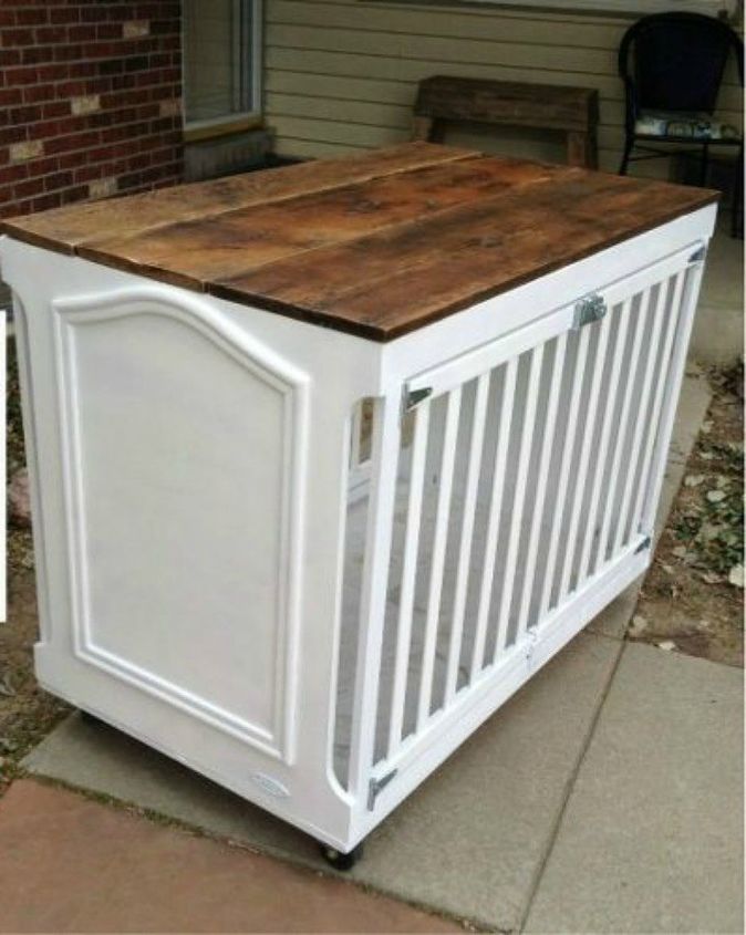 s don t kick your old crib to the curb before seeing these 14 ideas, curb appeal, Flip it into a comfy dog crate