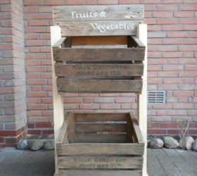 s organize your kitchen with these 16 simple and cheap storage ideas, kitchen design, organizing, storage ideas, Build your own fruit stand with crates