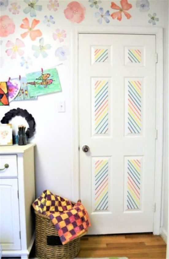 cut a piece of washi tape for these 25 creative ideas, Cut several pieces of tape for your door