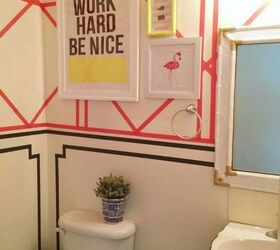 cut a piece of washi tape for these 25 creative ideas, Or design pieces of it into faux wallpaper