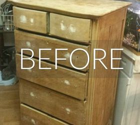 s stop everything these dresser makeovers look ah mazing, painted furniture, Before A sad looking bare dresser