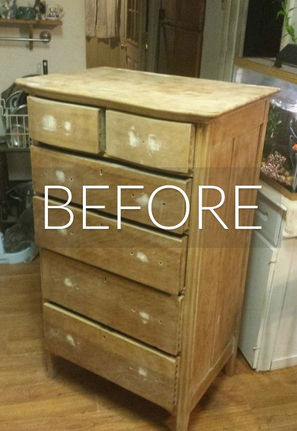s stop everything these dresser makeovers look ah mazing, painted furniture, Before A sad looking bare dresser
