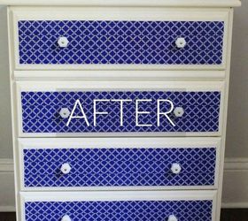 s stop everything these dresser makeovers look ah mazing, painted furniture, After a duct tape piece of art