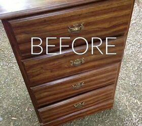 s stop everything these dresser makeovers look ah mazing, painted furniture, Before An old panel wood dresser
