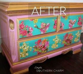 s stop everything these dresser makeovers look ah mazing, painted furniture, After A pretty in pink princess piece
