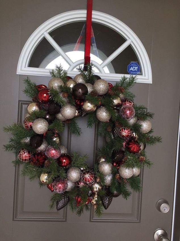 q christmas wreath, crafts, wreaths, Here is my new wreath What do you think