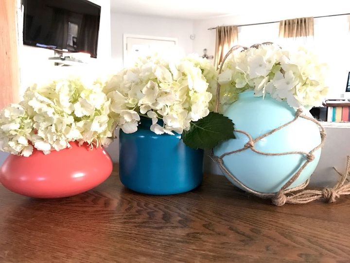 upcycled light globe vases