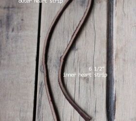 diy leather heart garland