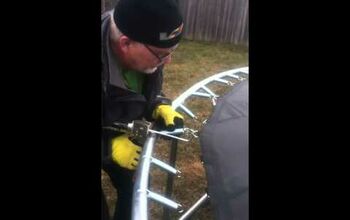 Install the Final Hard Springs for a Trampoline.