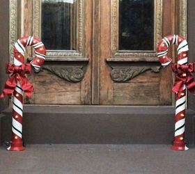s why everyone is grabbing pvc pipes for their home decor, home decor, plumbing, They make outstandingfront door candy canes