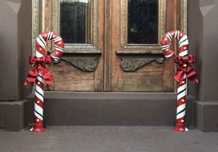 s why everyone is grabbing pvc pipes for their home decor, home decor, plumbing, They make outstandingfront door candy canes
