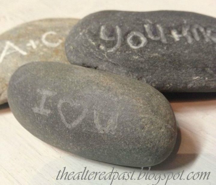 s 20 heartfelt valentine s day gifts for under 20, seasonal holiday decor, valentines day ideas, Carve messages into rocks