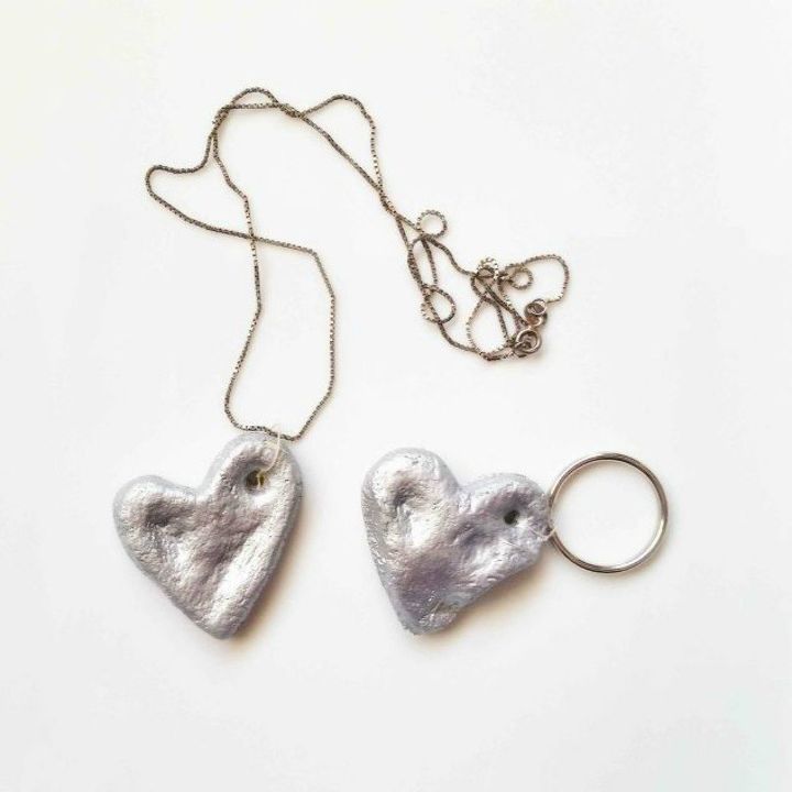 s 20 heartfelt valentine s day gifts for under 20, seasonal holiday decor, valentines day ideas, Shape salt dough into thumbprint hearts