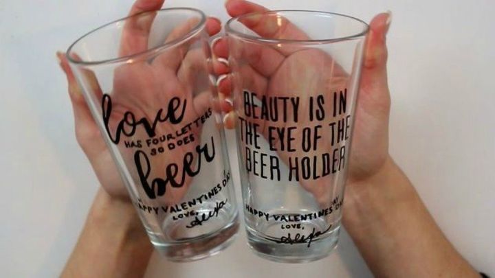 s 20 heartfelt valentine s day gifts for under 20, seasonal holiday decor, valentines day ideas, Etch a fun message onto big cup