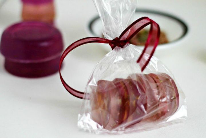 s 20 heartfelt valentine s day gifts for under 20, seasonal holiday decor, valentines day ideas, Make rose petal glycerin soap