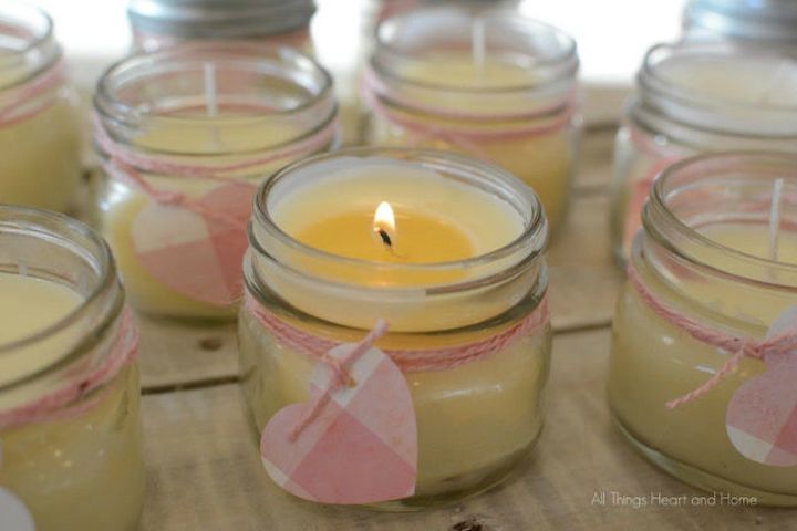 s 20 heartfelt valentine s day gifts for under 20, seasonal holiday decor, valentines day ideas, Gift them homemade beeswax candles