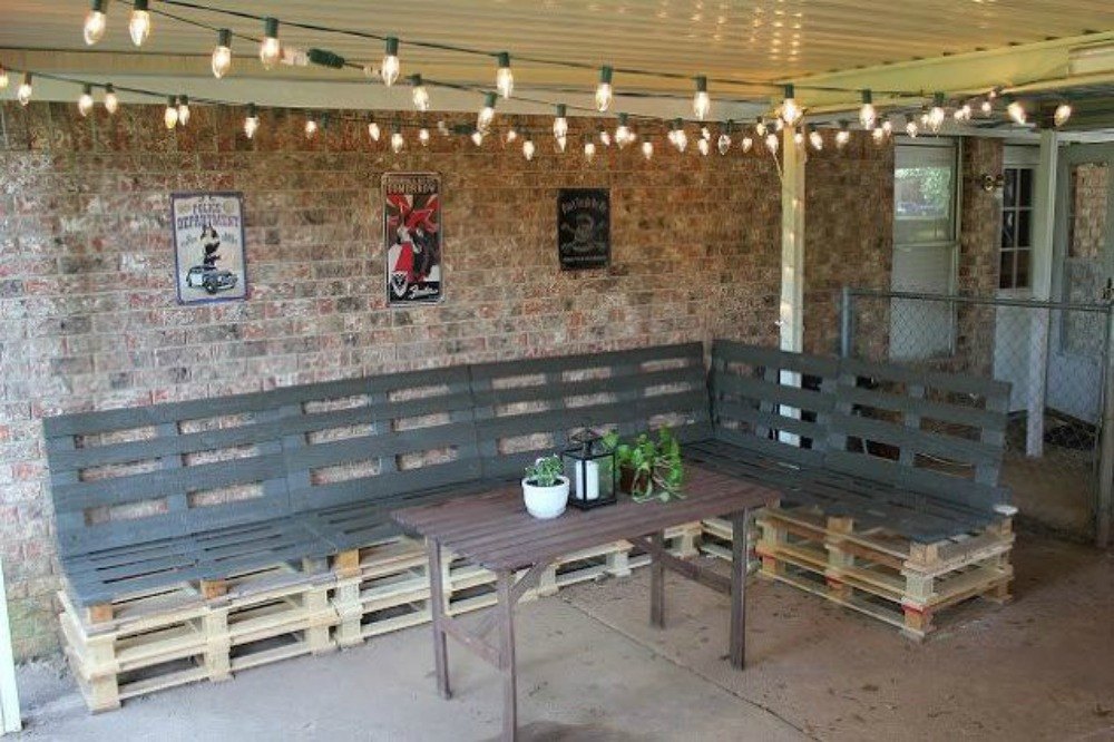 How to make a garden chair from pallets
