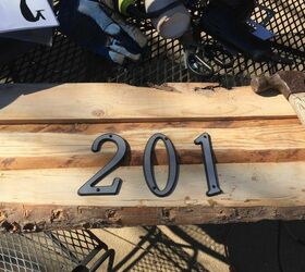 make an rustic address sign in an afternoon, crafts