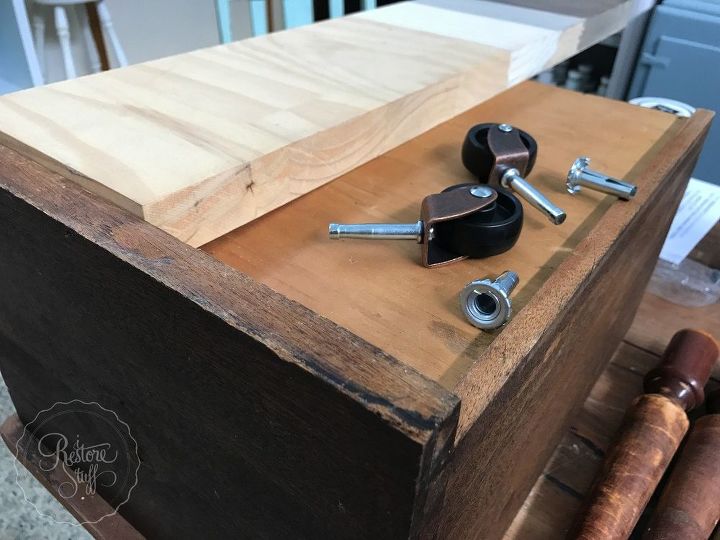 farmhouse style for a repurposed drawer