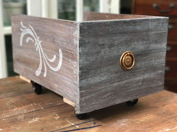 farmhouse style for a repurposed drawer