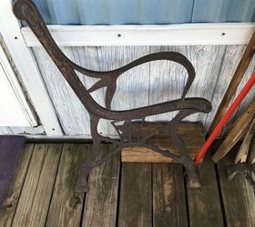 how can i restore this old iron wood bench