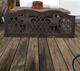 how can i restore this old iron wood bench