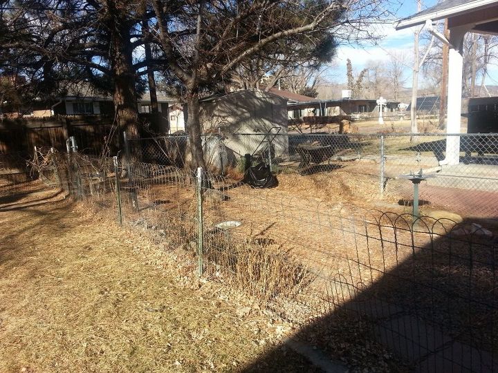 what can i do about this chicken wire fence