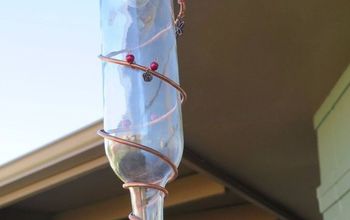 Turn Your Wine Bottle Into A Beautiful Copper Wire Hummingbird Feeder