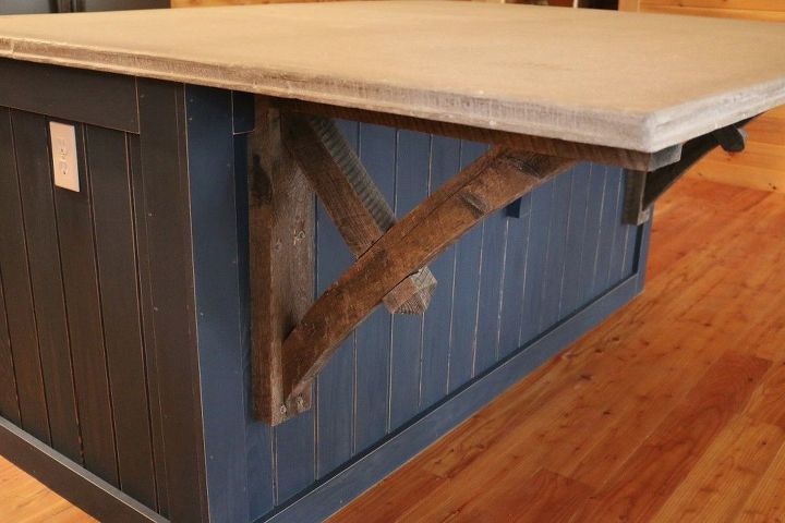 How To Make A Kitchen Island With A Concrete Countertop Hometalk