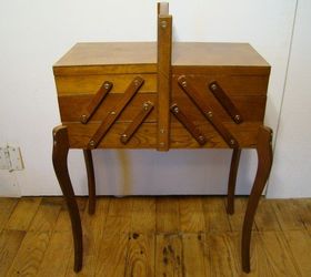 vintage sewing box with legs  Vintage sewing box, Vintage sewing